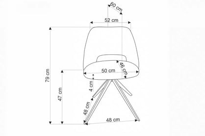 Otočená čalouněná židle K546 - hořčicová židle pro jídelny K546 obrotowe - hořčice