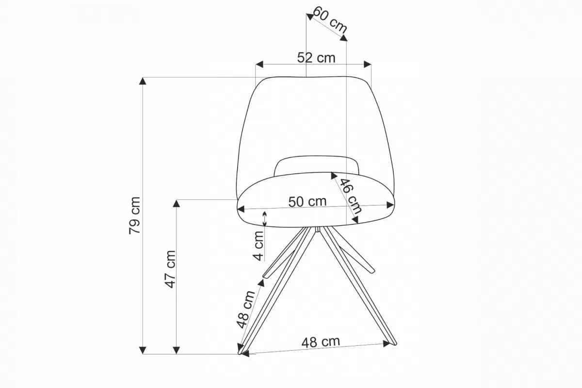Otočená čalouněná židle K546 - hořčicová židle pro jídelny K546 obrotowe - hořčice
