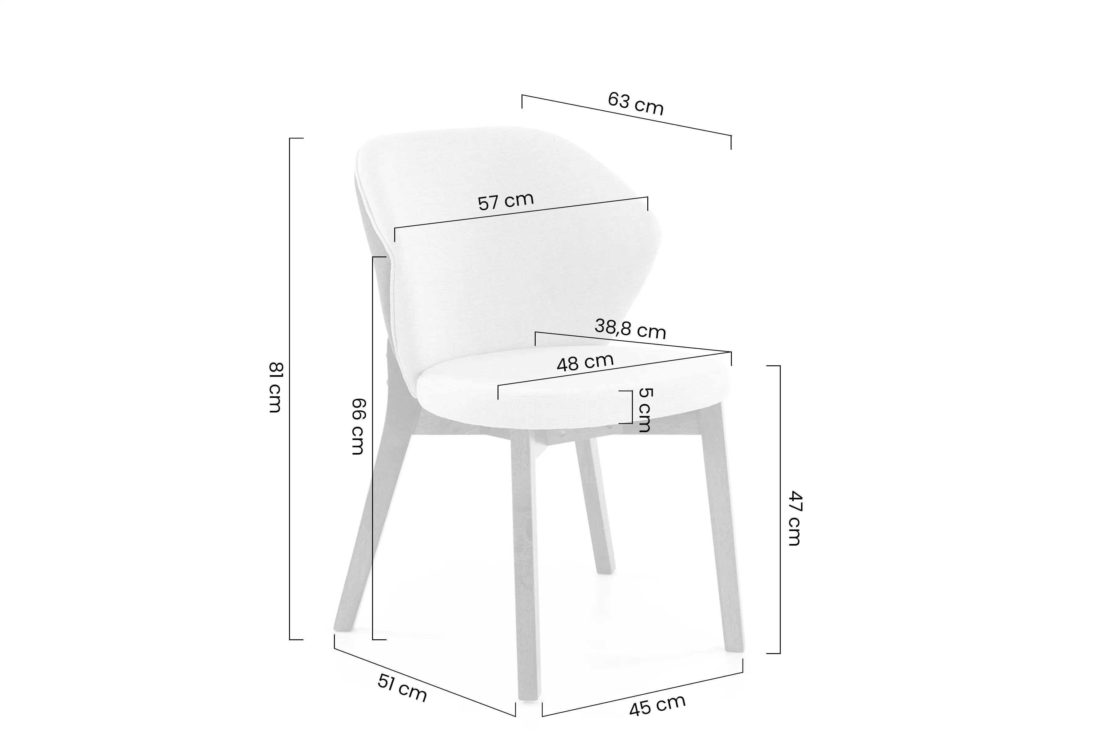 Dřevěná židle Elora s čalouněným sedákem - béžová / ořech židle dřevěná Elora s čalouněným sedákem - bezowe /ořech