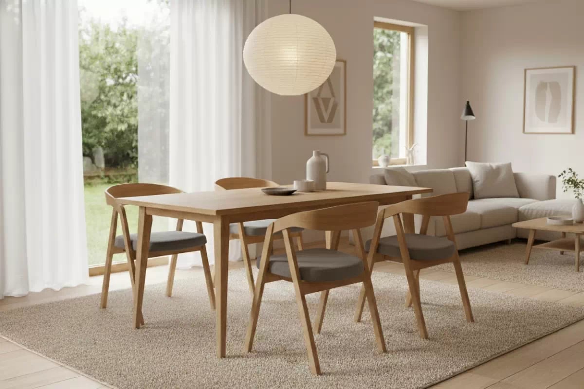 Dřevěná jídelní židle Elvarin s čalouněným sedákem židle dřevěná Elvarin s čalouněným sedákem