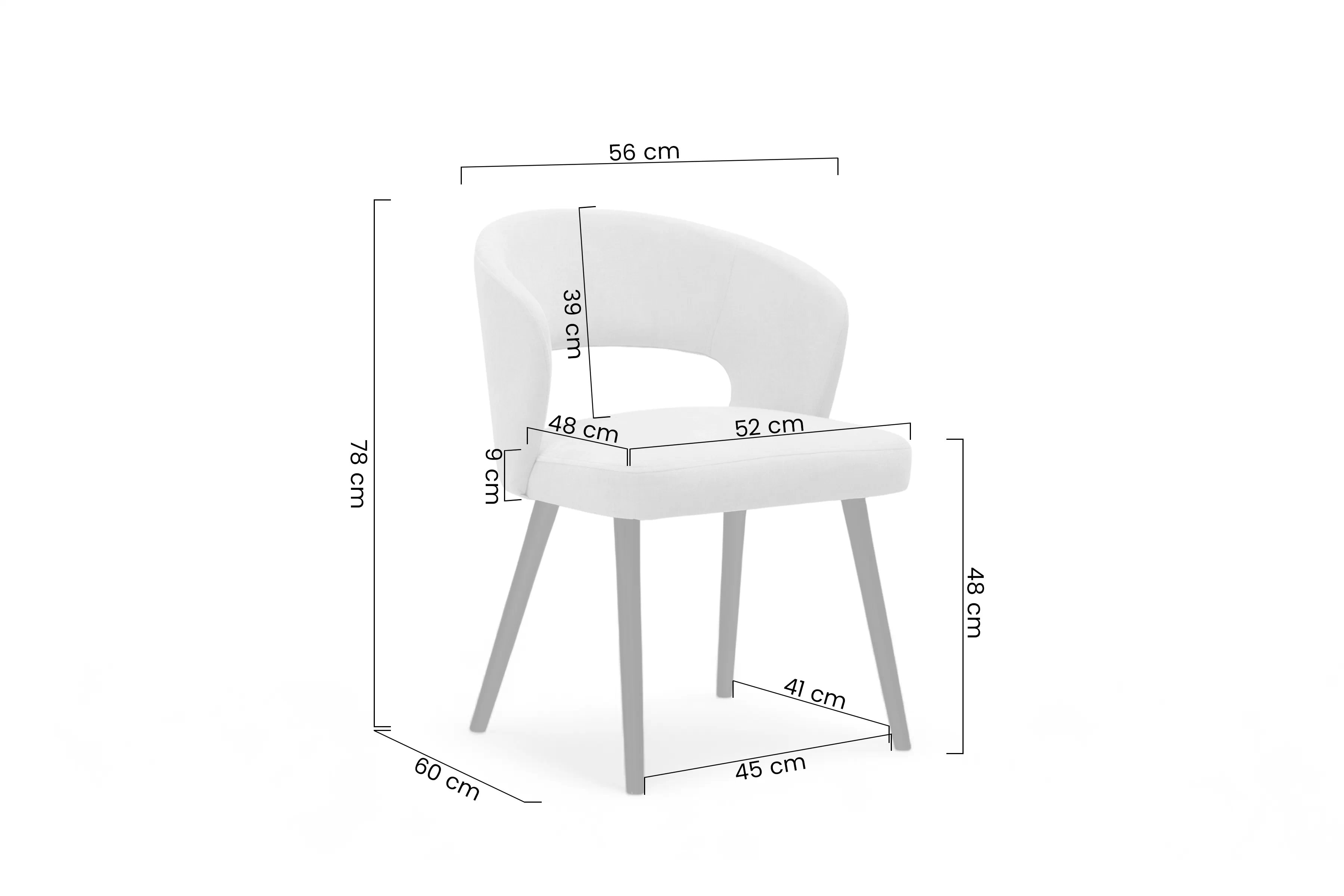 Jedálenské kreslo Luna - svetlosivý žinylka Wind 05 / čierna Stolička drevená Luna z tapicerowanym siedziskiem - svetlý šedý Wind 05 / čierny nožičky