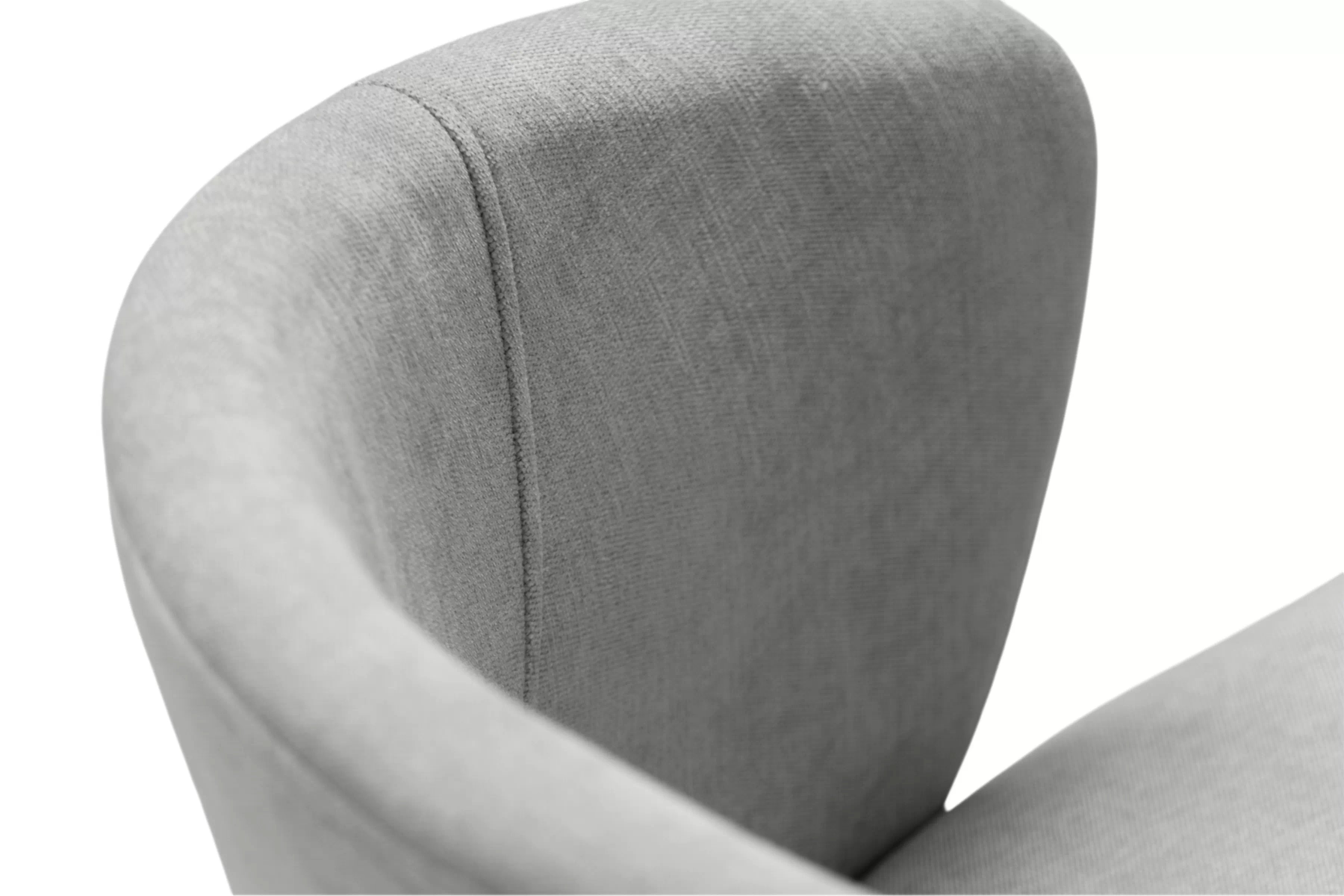 Jedálenská kreslo Luna - sivá žinylka Wind 90 / čierna Stolička drevená Luna z tapicerowanym siedziskiem - šedý Wind 90 / čierny nožičky