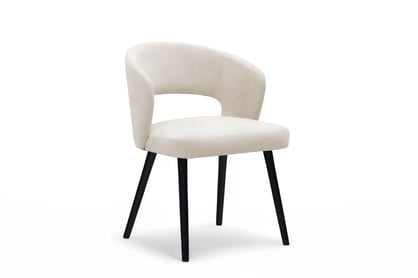 Dřevěná židle Luna s čalouněným sedákem