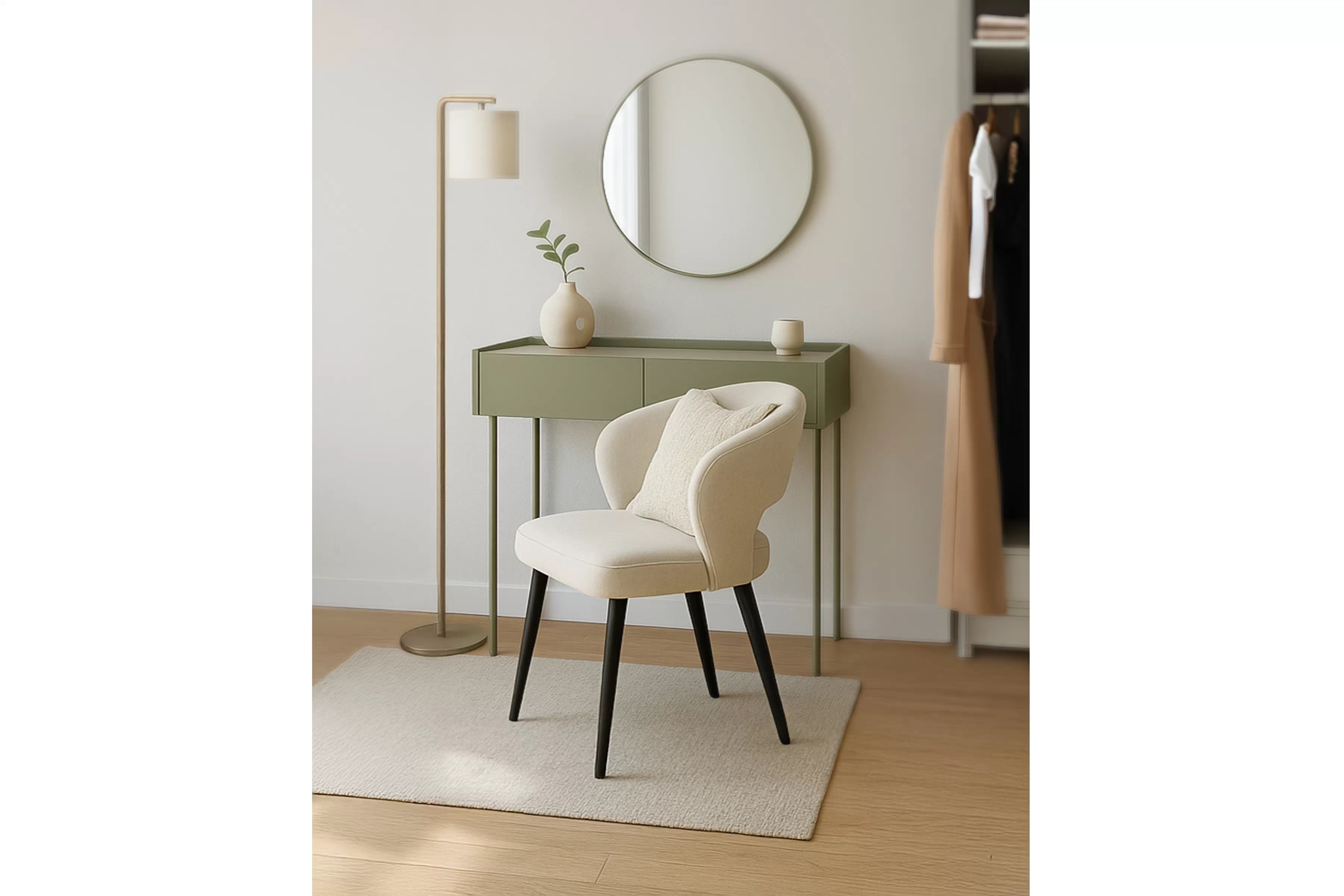 Jedálenské kreslo Luna Stolička drevená Luna z tapicerowanym siedziskiem