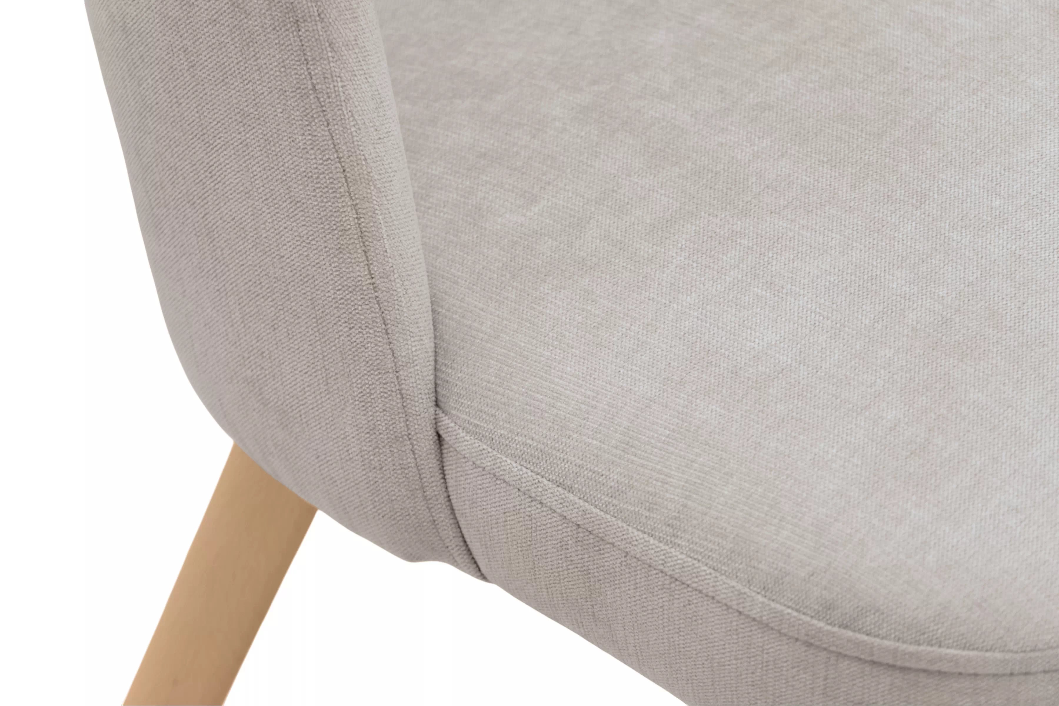 Dřevěná židle Luvaro s čalouněným sedákem – světle šedý šenil Wind 05 / nožky buk židle dřevěná Luvaro s čalouněným sedákem - světlý šedá šenil Wind 05 / Nohy buk