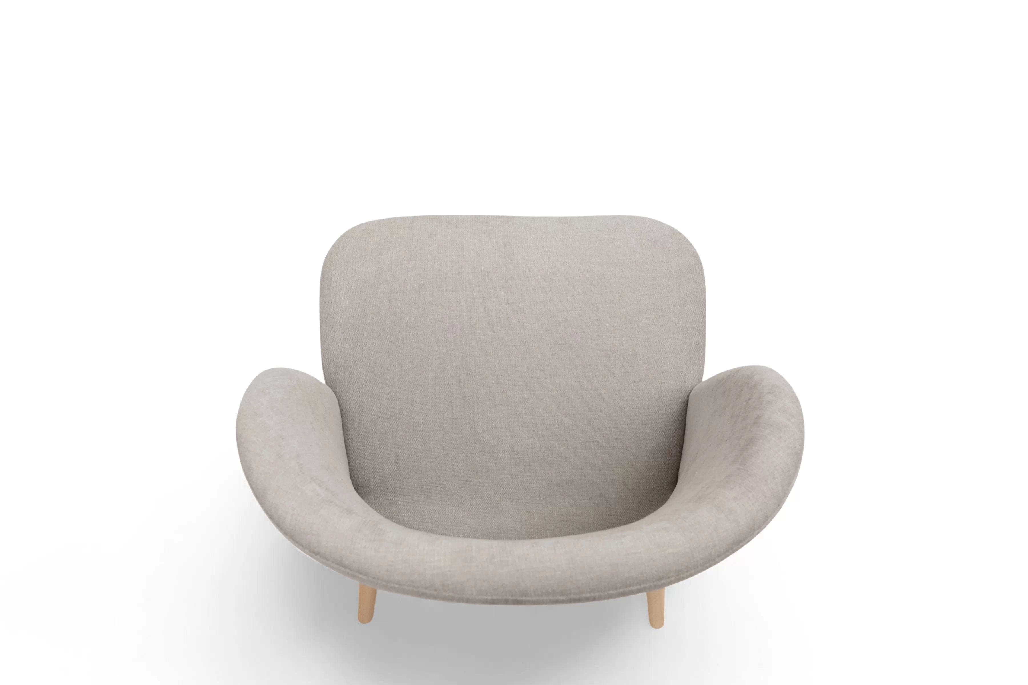 Dřevěná židle Luvaro s čalouněným sedákem – světle šedý šenil Wind 05 / nožky buk židle dřevěná Luvaro s čalouněným sedákem - světlý šedá šenil Wind 05 / Nohy buk