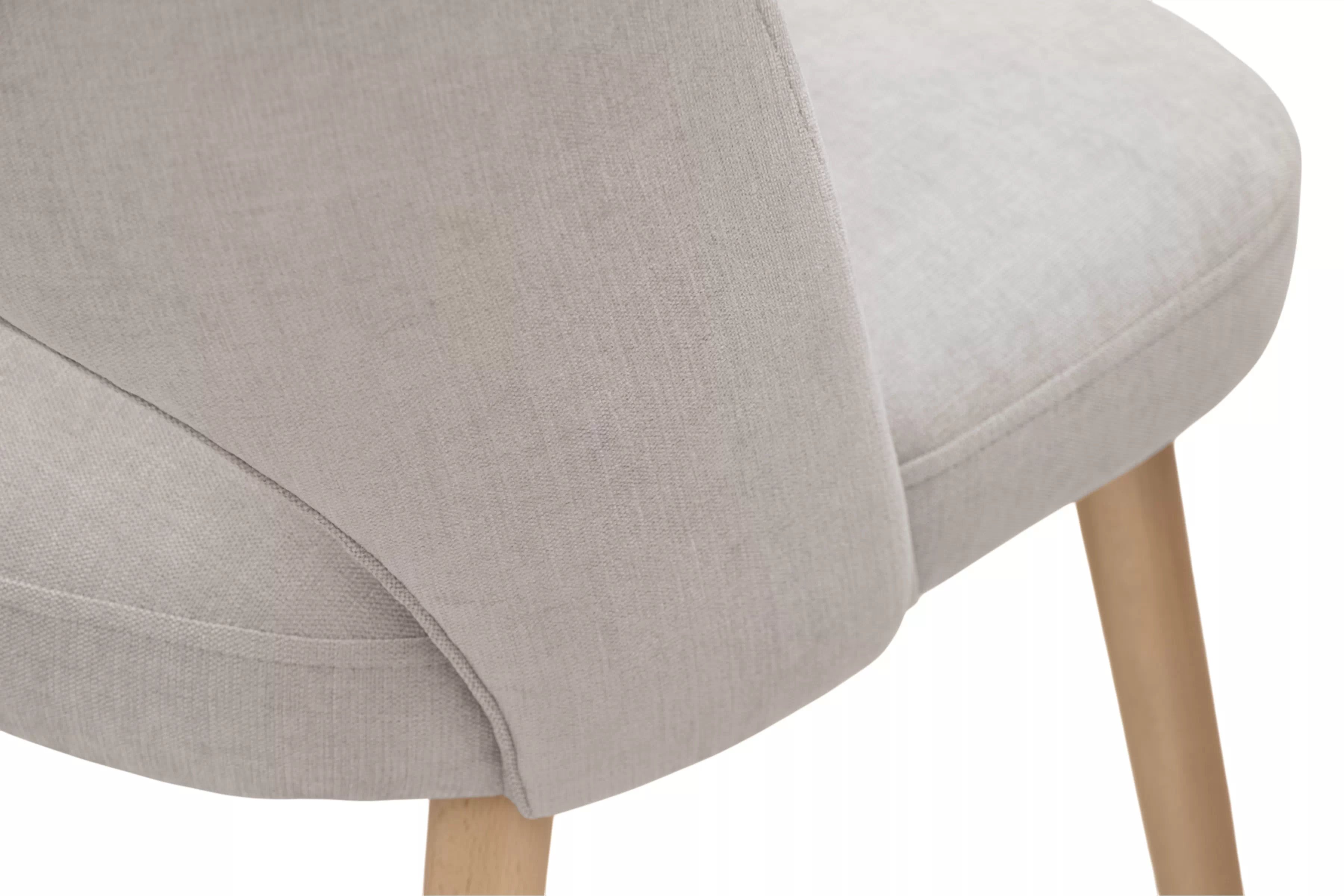 Dřevěná židle Luvaro s čalouněným sedákem – světle šedý šenil Wind 05 / nožky buk židle dřevěná Luvaro s čalouněným sedákem - světlý šedá šenil Wind 05 / Nohy buk