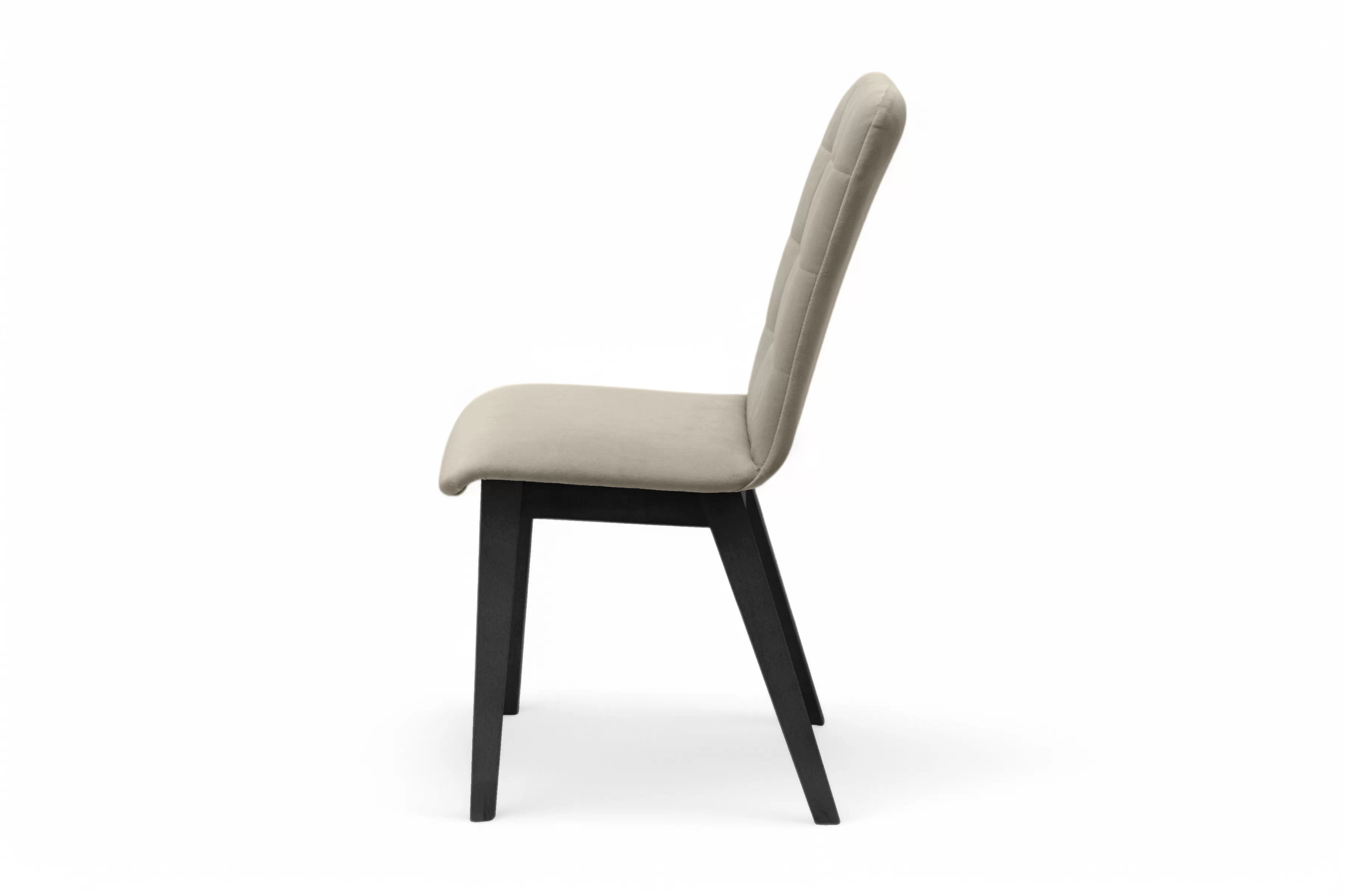 Jedálenská stolička Platinum 4 – béžový velúr Salvador 2 / čierna Stolička drevená Platinum 4 z tapicerowanym siedziskiem - Béžová Salvador 02 / čierny nožičky