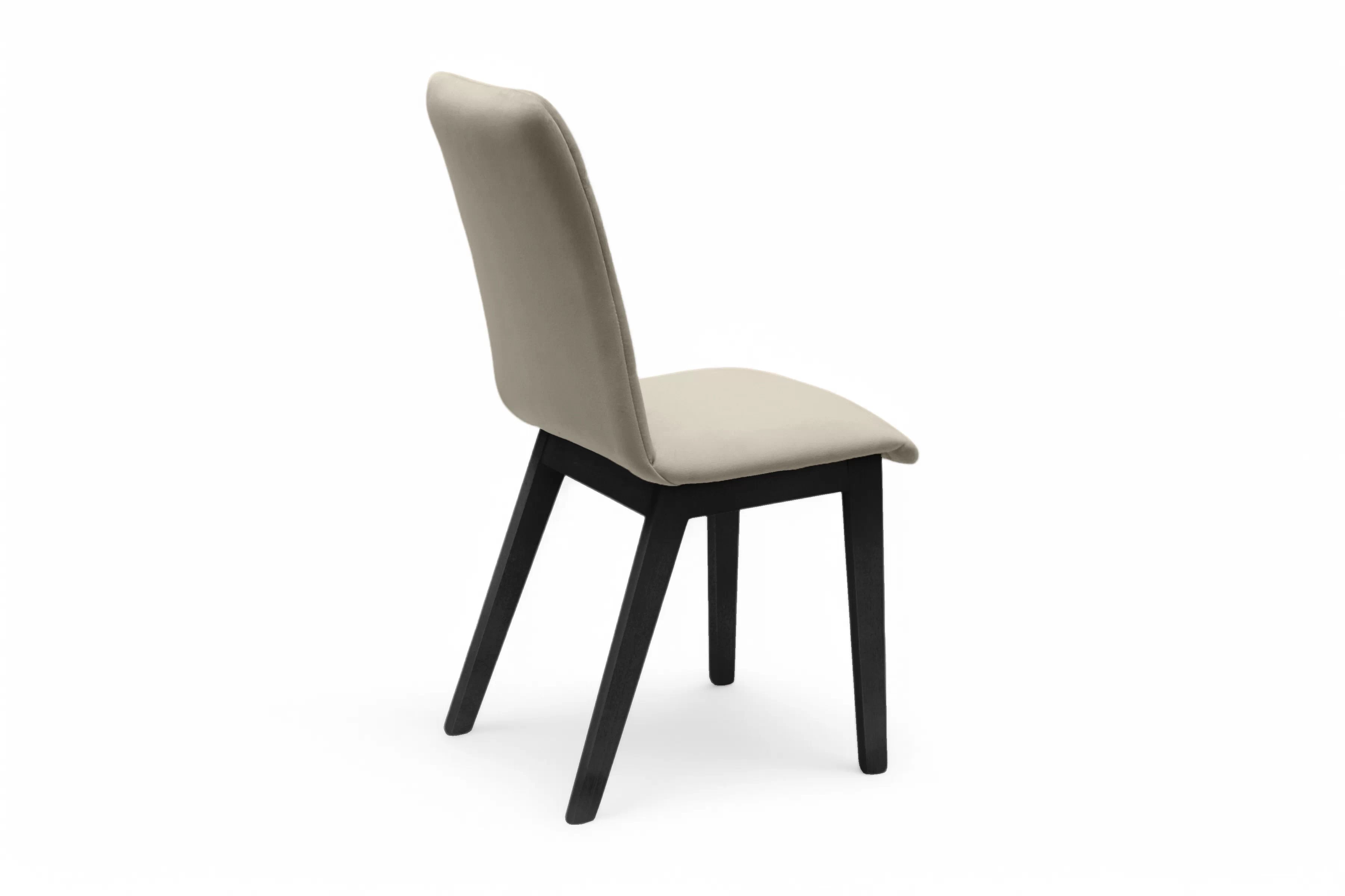 Jedálenská stolička Platinum 4 – béžový velúr Salvador 2 / čierna Stolička drevená Platinum 4 z tapicerowanym siedziskiem - Béžová Salvador 02 / čierny nožičky