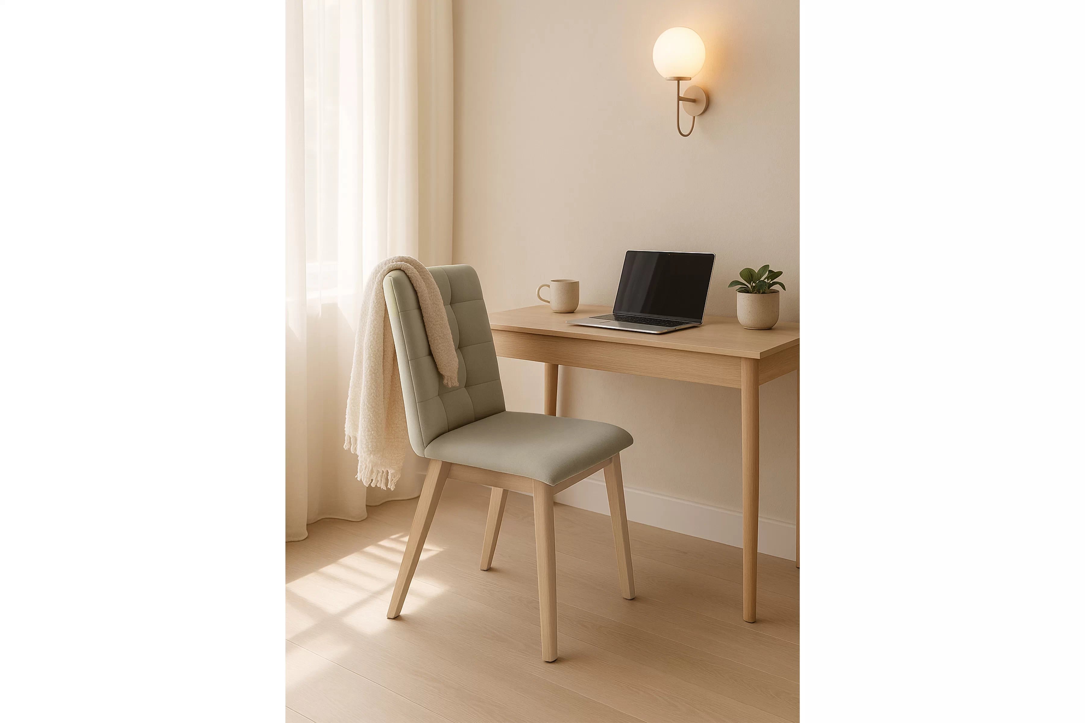 Čalouněná jídelní židle Platinum 4 - béžový velur Salvador 2 / nohy buk židle dřevěná Platinum 4 s čalouněným sedákem - béžová Salvador 02 / Nohy buk