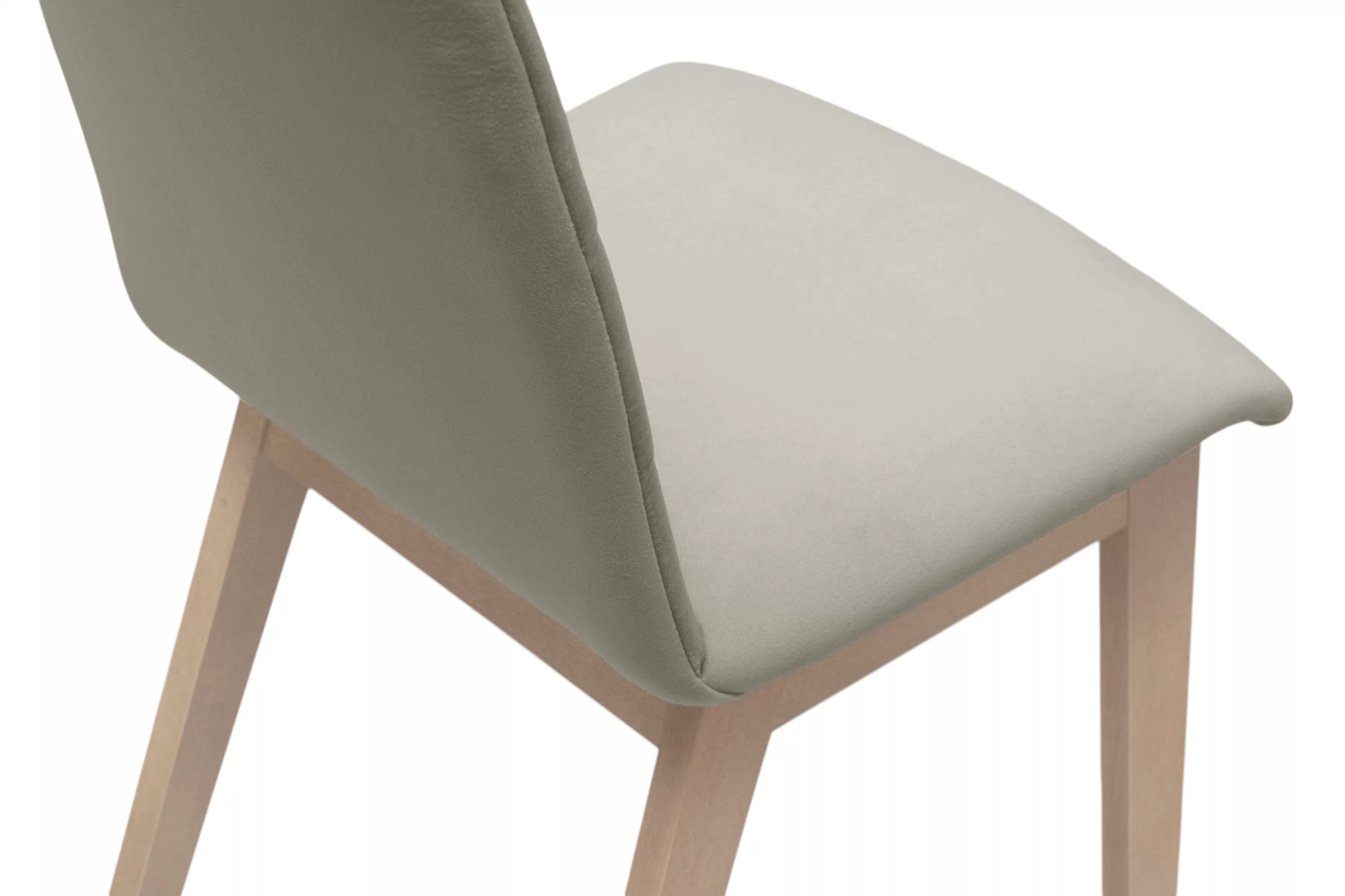 Čalouněná jídelní židle Platinum 4 - béžový velur Salvador 2 / nohy buk židle dřevěná Platinum 4 s čalouněným sedákem - béžová Salvador 02 / Nohy buk