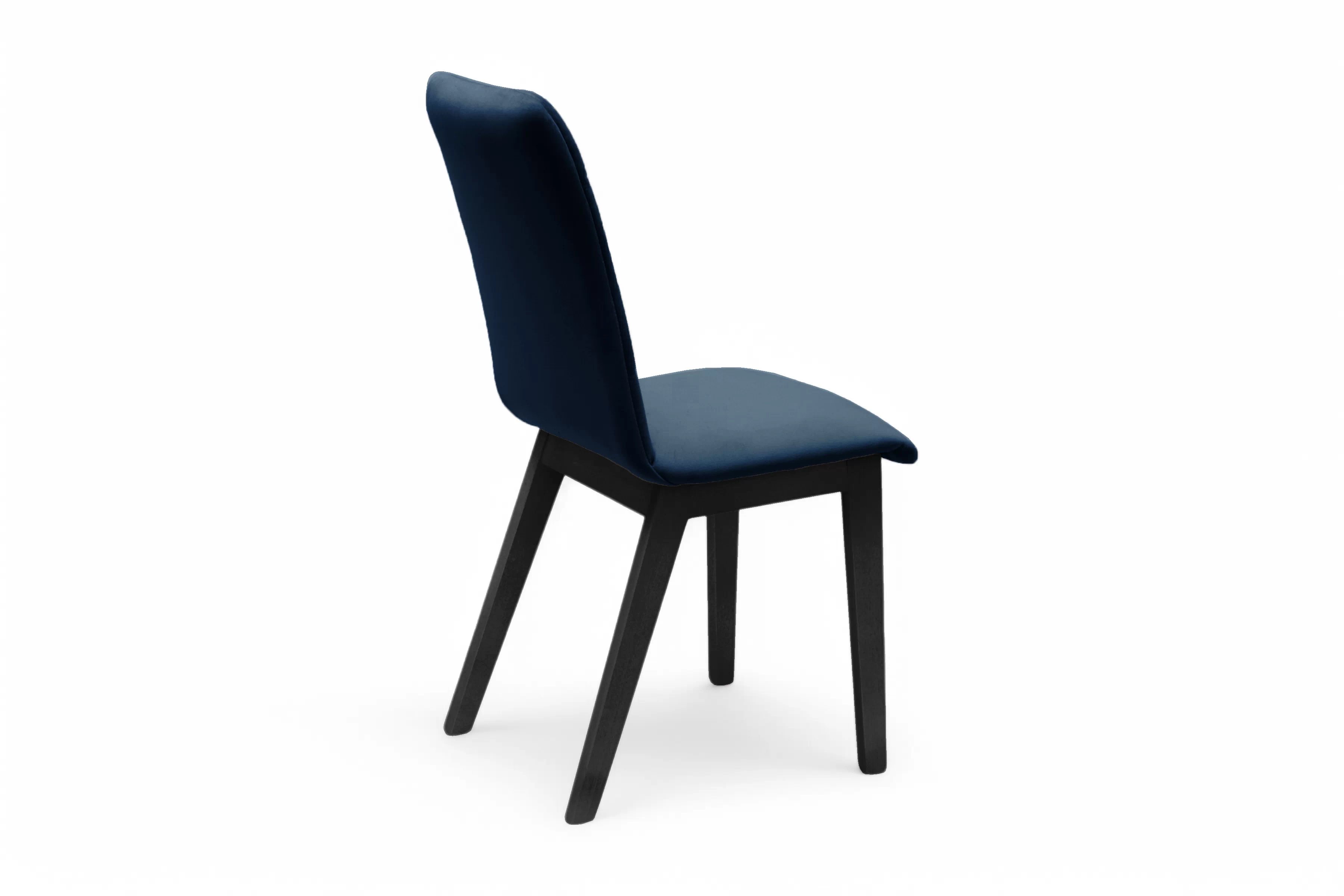 Jedálenská stolička Platinum 4 – tmavomodrý velúr Salvador 5 / čierna Stolička drevená Platinum 4 z tapicerowanym siedziskiem - granat Salvador 05 / čierny nožičky