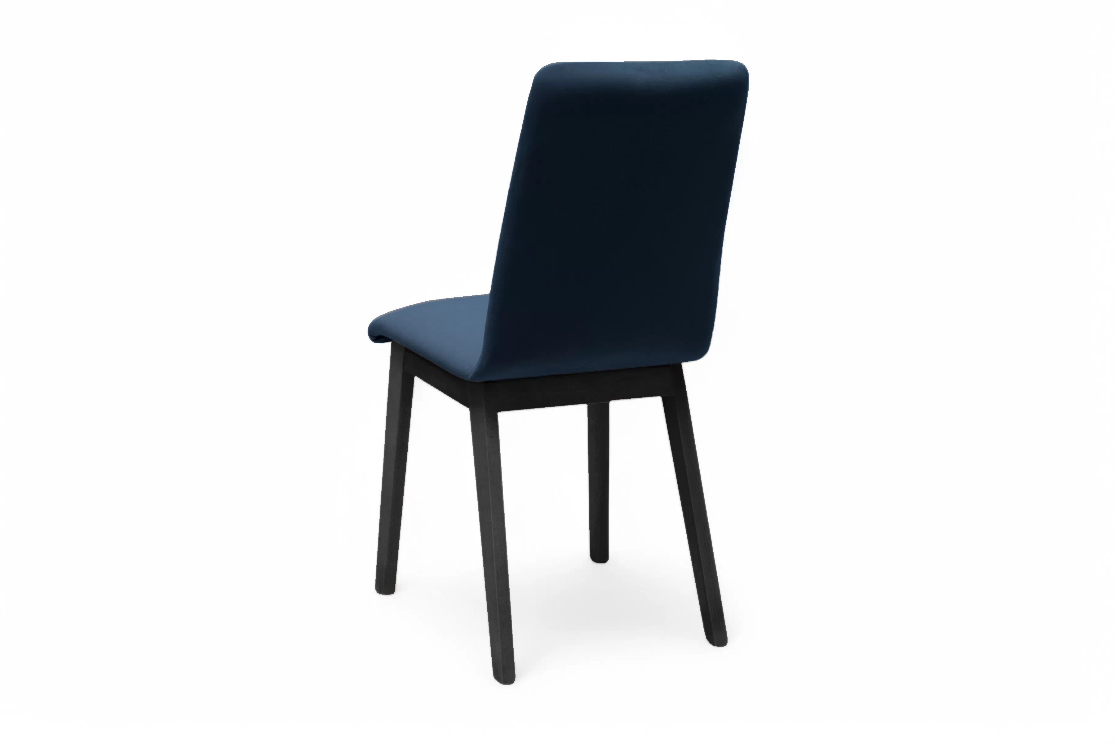Jedálenská stolička Platinum 4 – tmavomodrý velúr Salvador 5 / čierna Stolička drevená Platinum 4 z tapicerowanym siedziskiem - granat Salvador 05 / čierny nožičky