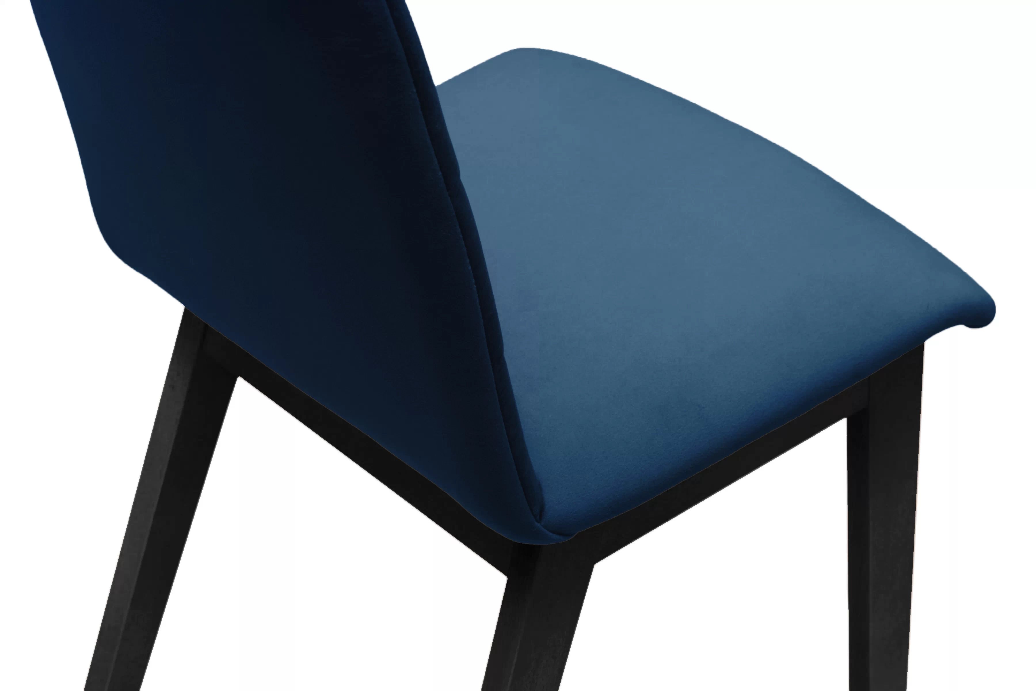 Jedálenská stolička Platinum 4 – tmavomodrý velúr Salvador 5 / čierna Stolička drevená Platinum 4 z tapicerowanym siedziskiem - granat Salvador 05 / čierny nožičky