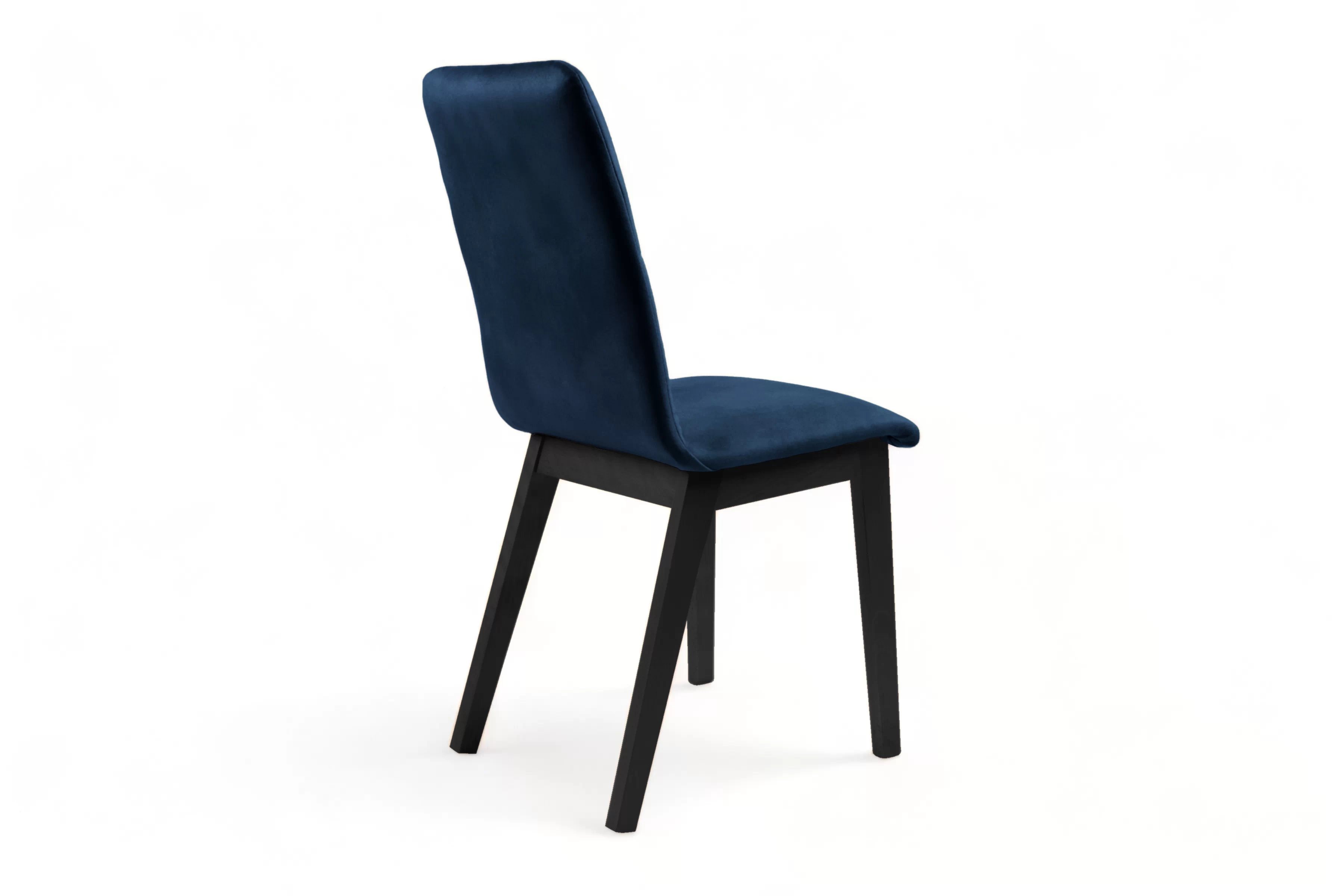 Jedálenská stolička Platinum 5 - tmavomodrá Salvador 05 / čierne nožičky Stolička drevená Platinum 5 z tapicerowanym siedziskiem - granat Salvador 05 / čierny nožičky