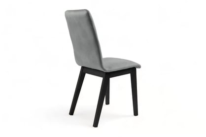 Jedálenská stolička Platinum 5 - šedý Salvador 17 / čierne nožičky Stolička drevená Platinum 5 z tapicerowanym siedziskiem - šedý Salvador 17 / čierny nožičky