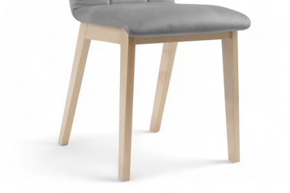 Dřevěná židle Platinum 5 - šedá Salvador 17 / bukové nožky židle dřevěná Platinum 5 s čalouněným sedákem - šedá Salvador 17 / Nohy buk