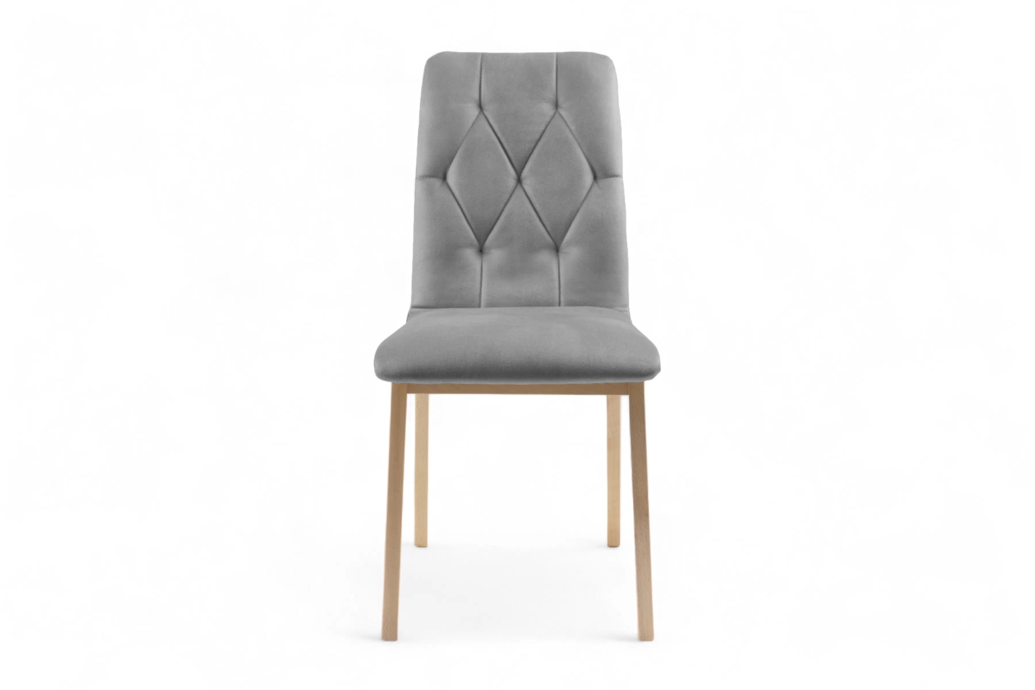 Dřevěná židle Platinum 5 - šedá Salvador 17 / bukové nožky židle dřevěná Platinum 5 s čalouněným sedákem - šedá Salvador 17 / Nohy buk