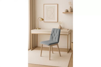 Dřevěná židle Platinum 5 - šedá Salvador 17 / bukové nožky židle dřevěná Platinum 5 s čalouněným sedákem - šedá Salvador 17 / Nohy buk