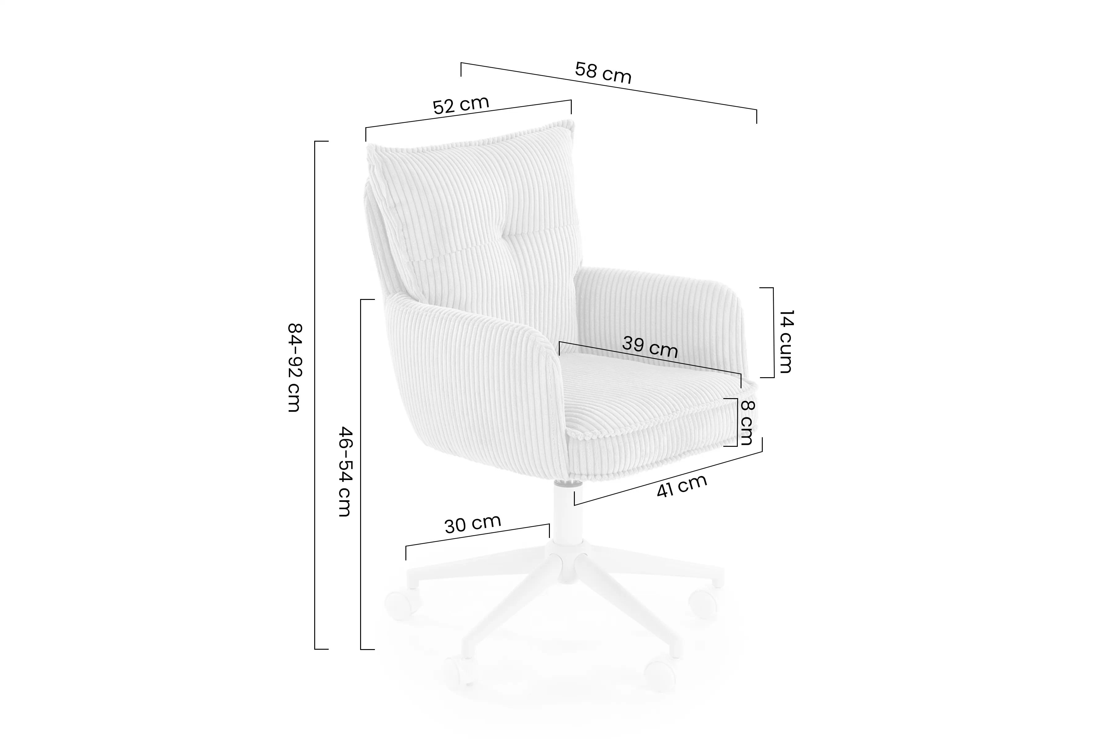 Dětská kancelářská židle Tilo čalouněná - růžová židle dzieciece kancelářský Calma čalouněné - rozowe