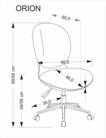 Dětská kancelářská židle Siteo - šedá / černá židle dzieciece kancelářský siteo - popelavá / černá