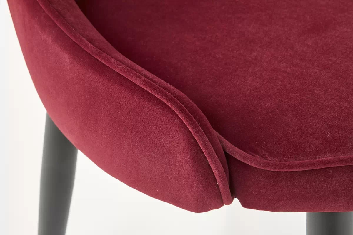 Čalouněná židle Dolori - vínová Bluvel 59 / černé nožky Židle k366 - bordová