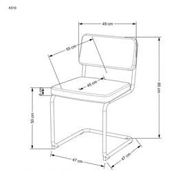 Jídelní židle K510 - tmavě zelená židle matalowe k510 - tmavá Zeleň