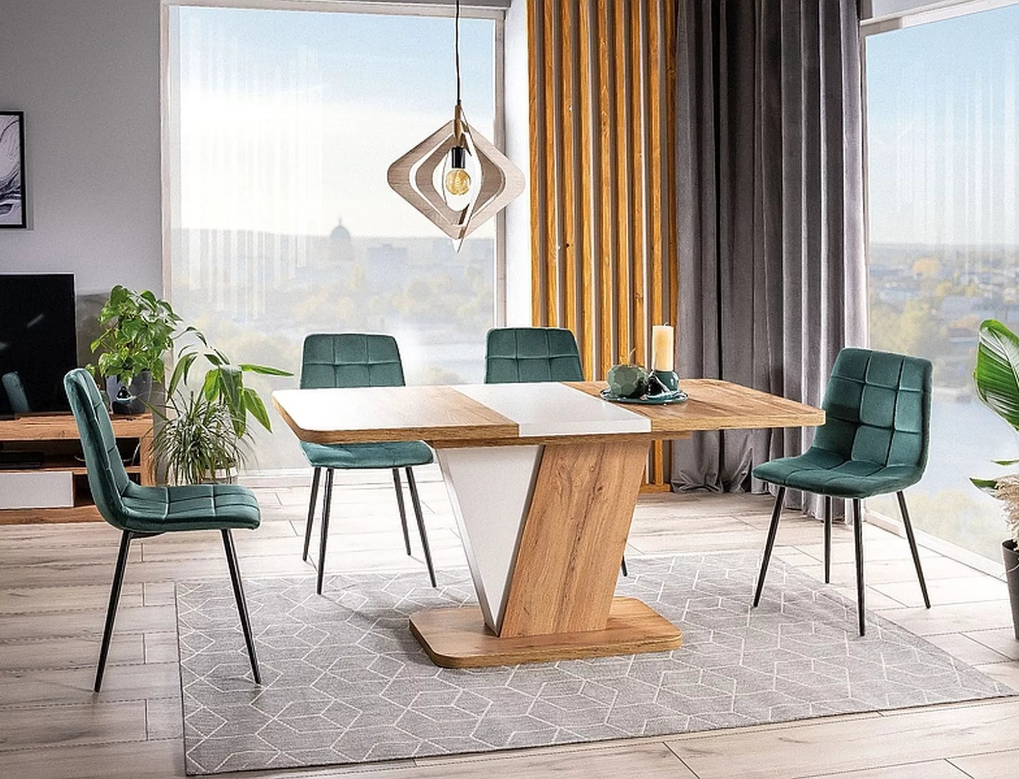 Čalouněná židle Mila Velvet - černá konstrukce / zelený Bluvel 78 krzesLo mila velvet černá stelaZ/zelená bluvel 78