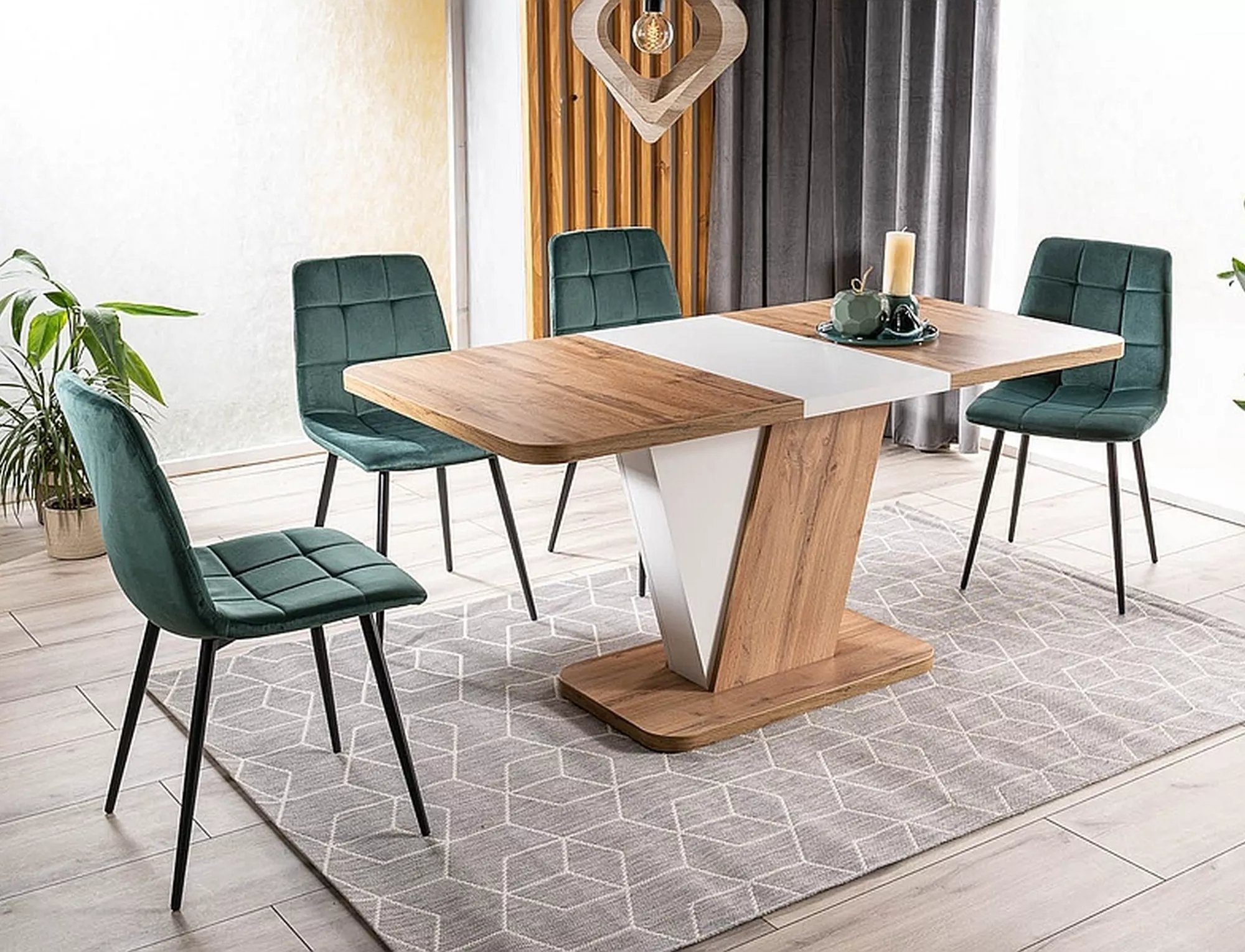 Čalouněná židle Mila Velvet - černá konstrukce / zelený Bluvel 78 krzesLo mila velvet černá stelaZ/zelená bluvel 78