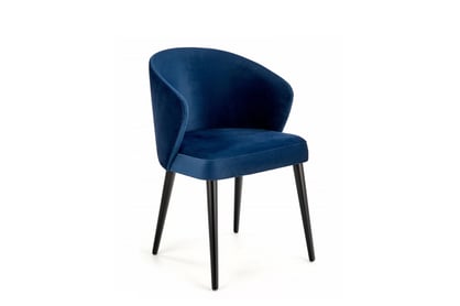 Čalouněná židle Alagon s dřevěnými nohami