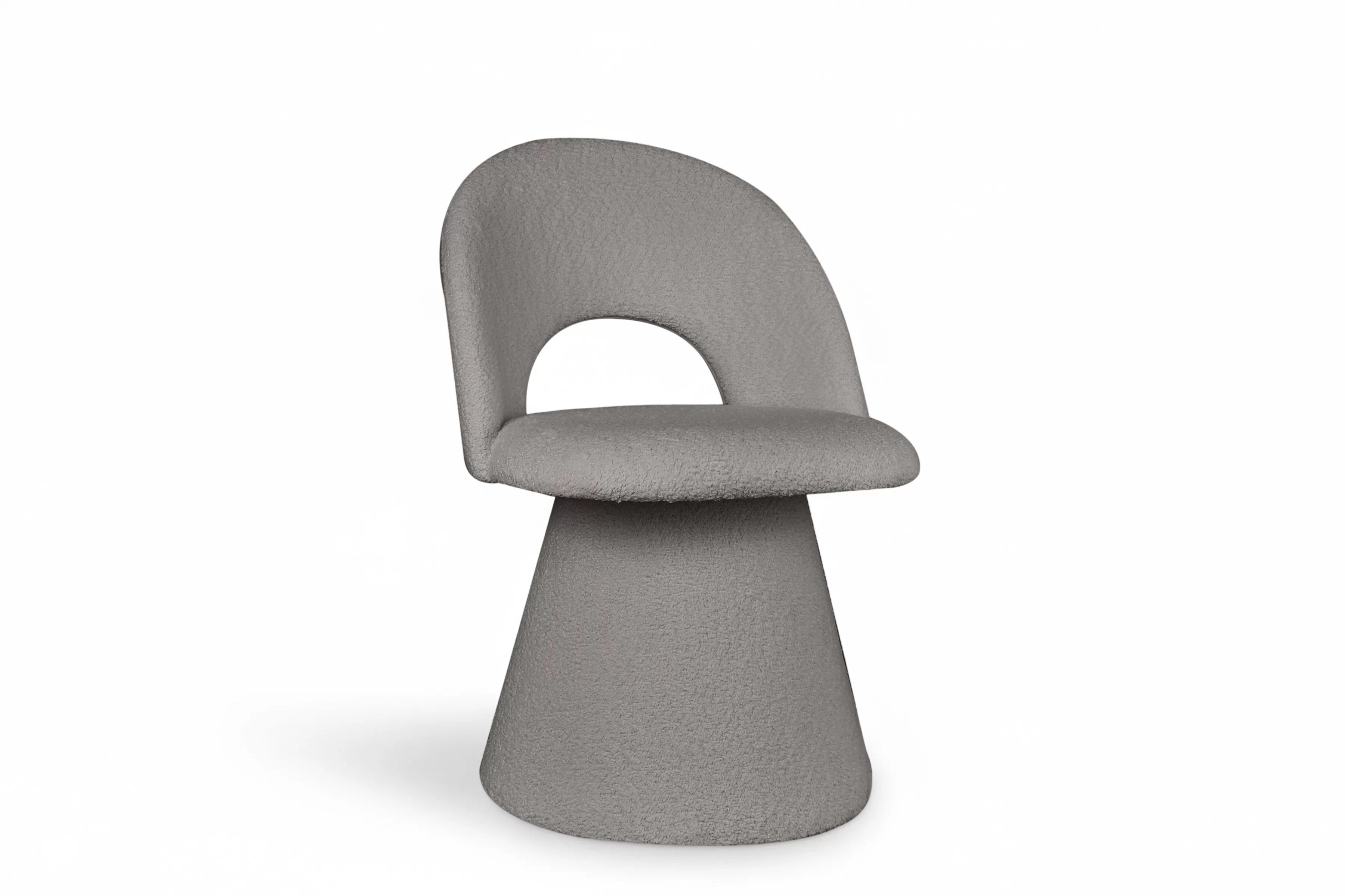 Čalouněná židle Aveliro skořepinová - světle šedá bouclé Catch Me 24 židle čalouněné Aveliro kubelkowe - jasna šedá boucla Catch Me 24