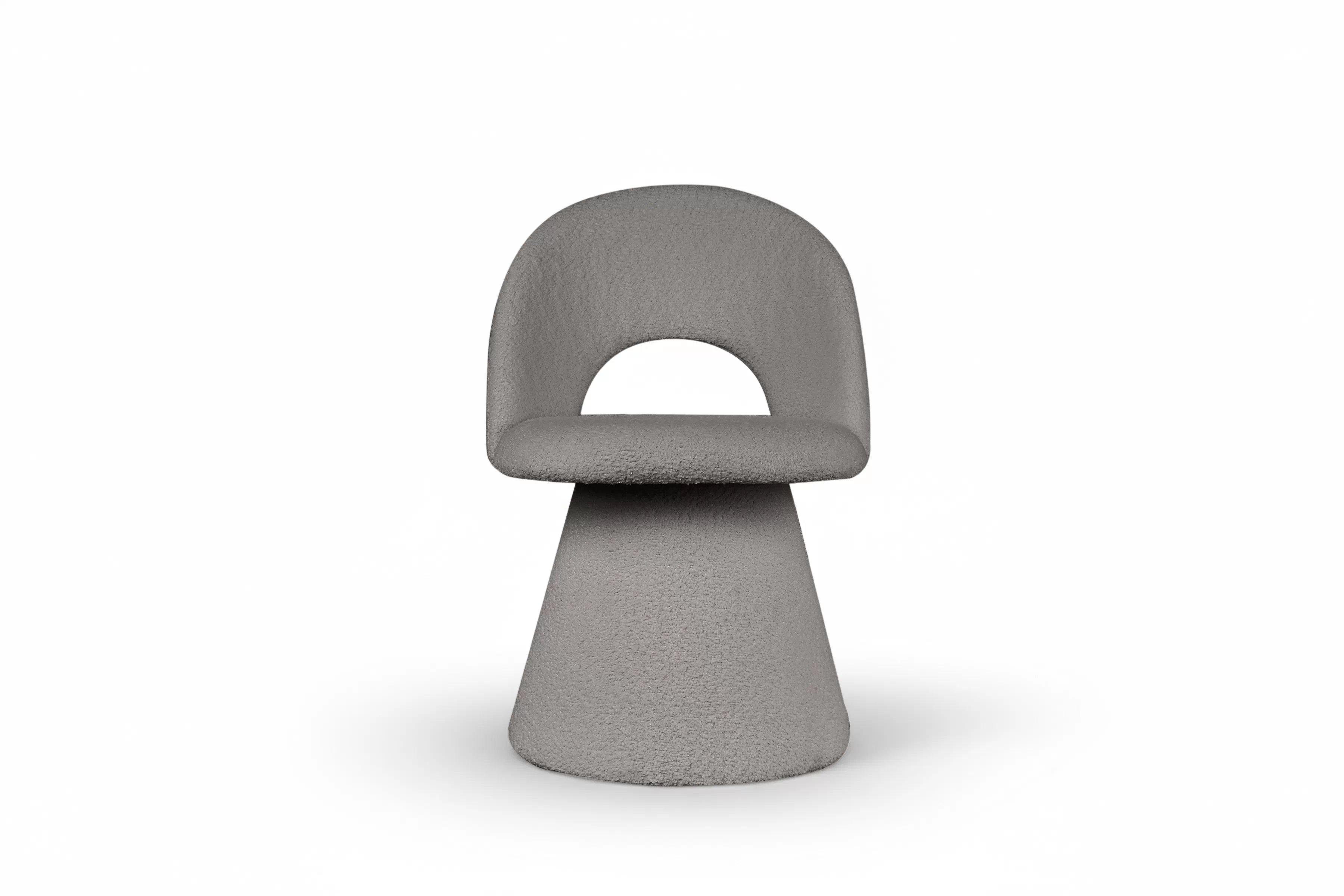 Čalouněná židle Aveliro skořepinová - světle šedá bouclé Catch Me 24 židle čalouněné Aveliro kubelkowe - jasna šedá boucla Catch Me 24