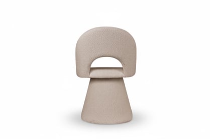 Čalouněná otočná skořepinová židle Aveliro Spin - béžová bouclé Catch Me 02 židle čalouněné Aveliro Spin kubelkowe obrotowe - béžová boucla Catch Me 02