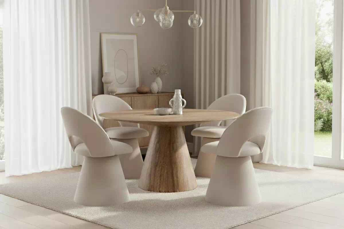 Čalouněná otočná skořepinová židle Aveliro Spin - béžový hydrofobní samet Salvador 1 židle čalouněné Aveliro Spin kubelkowe obrotowe - béžová samet hydrofobní  Salvador 1