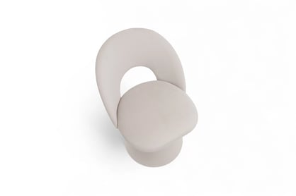 Čalouněná otočná skořepinová židle Aveliro Spin - béžový hydrofobní samet Salvador 1 židle čalouněné Aveliro Spin kubelkowe obrotowe - béžová samet hydrofobní  Salvador 1