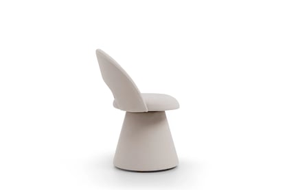 Čalouněná otočná skořepinová židle Aveliro Spin - béžový hydrofobní samet Salvador 1 židle čalouněné Aveliro Spin kubelkowe obrotowe - béžová samet hydrofobní  Salvador 1