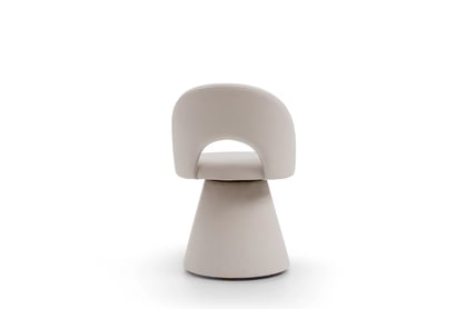 Čalouněná otočná skořepinová židle Aveliro Spin - béžový hydrofobní samet Salvador 1 židle čalouněné Aveliro Spin kubelkowe obrotowe - béžová samet hydrofobní  Salvador 1