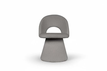 Čalouněná otočná skořepinová židle Aveliro Spin - světle šedá bouclé Catch Me 24 židle čalouněné Aveliro Spin kubelkowe obrotowe - jasna šedá boucla Catch Me 24