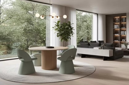 Čalouněná otočná skořepinová židle Aveliro Spin - světle zelená bouclé Catch Me 13 židle čalouněné Aveliro Spin kubelkowe obrotowe - jasna zielona boucla Catch Me 13