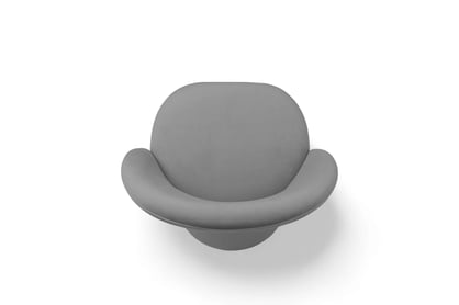 Čalouněná otočná skořepinová židle Aveliro Spin - šedý hydrofobní samet Salvador 17 židle čalouněné Aveliro Spin kubelkowe obrotowe - šedá samet hydrofobní  Salvador 17