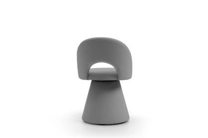 Čalouněná otočná skořepinová židle Aveliro Spin - šedý hydrofobní samet Salvador 17 židle čalouněné Aveliro Spin kubelkowe obrotowe - šedá samet hydrofobní  Salvador 17