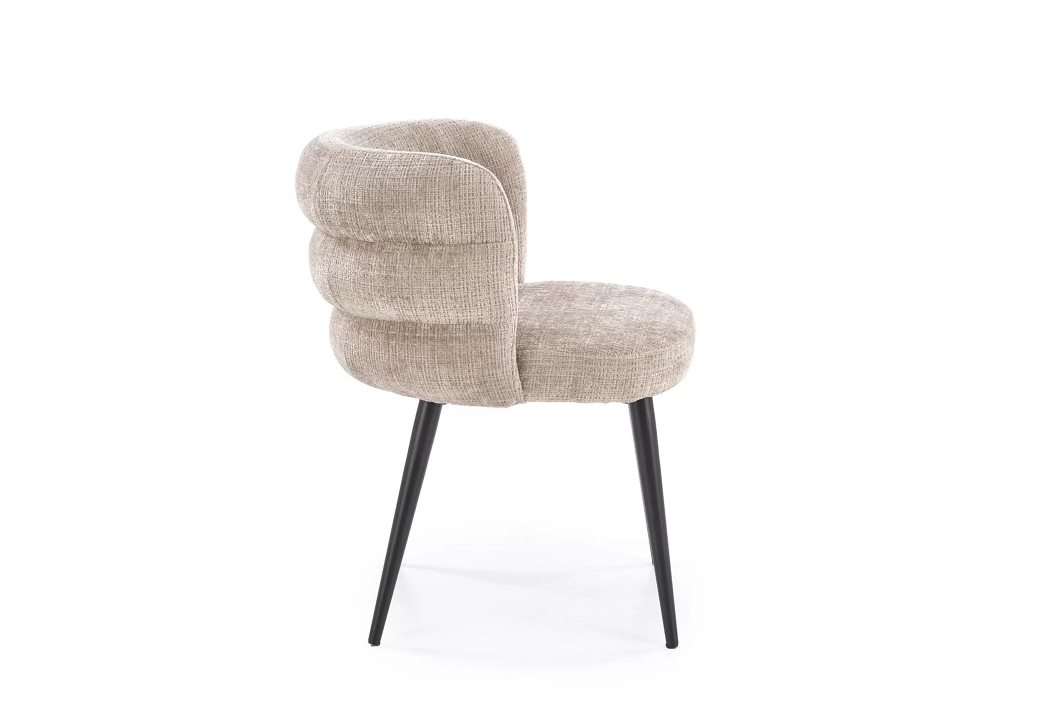 Čalúnená stolička Bolena - béžová Stolička čalúnená Bolena - bezowe 