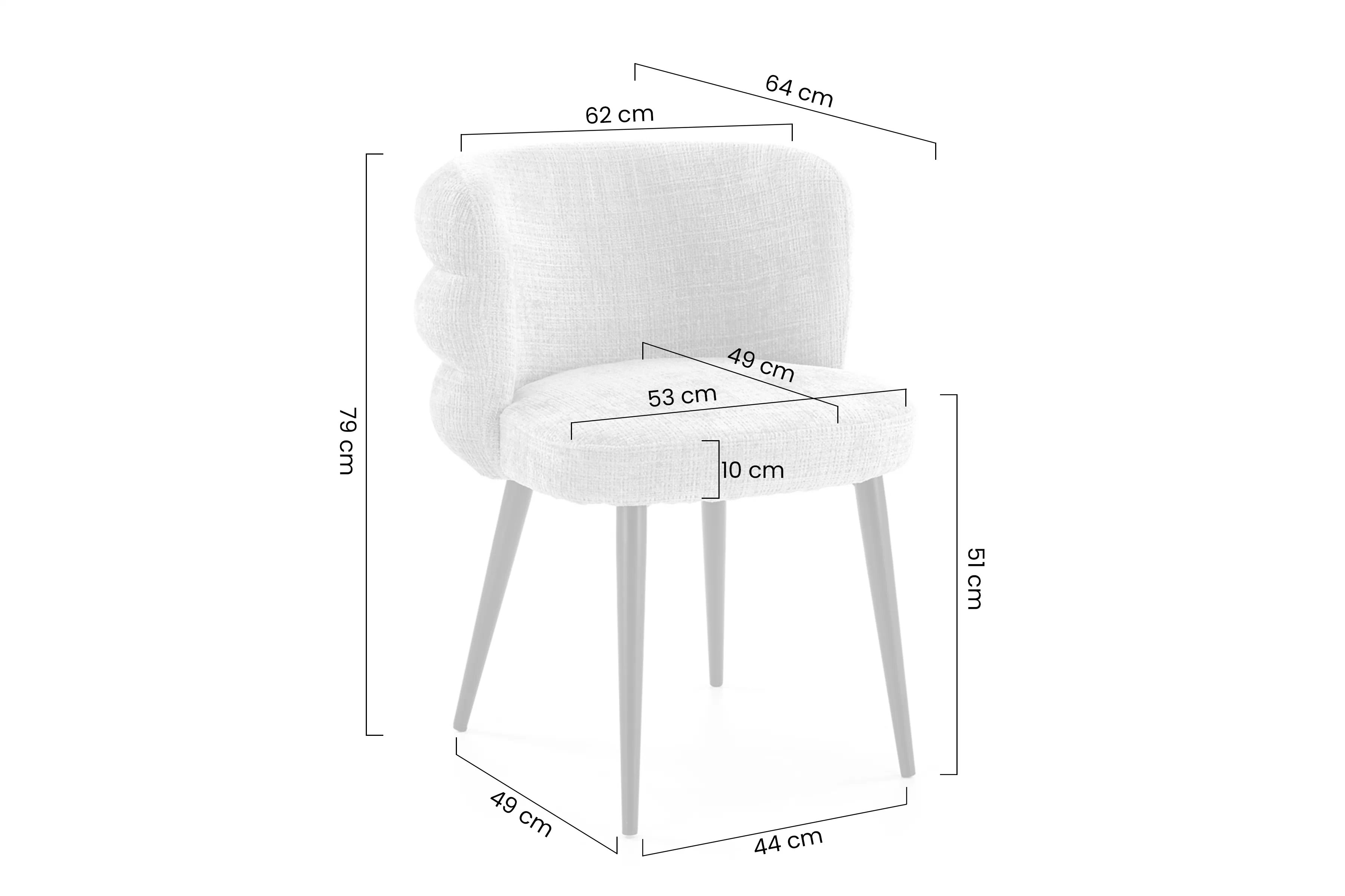 Čalúnená stolička Bolena - béžová Stolička čalúnená Bolena - bezowe 