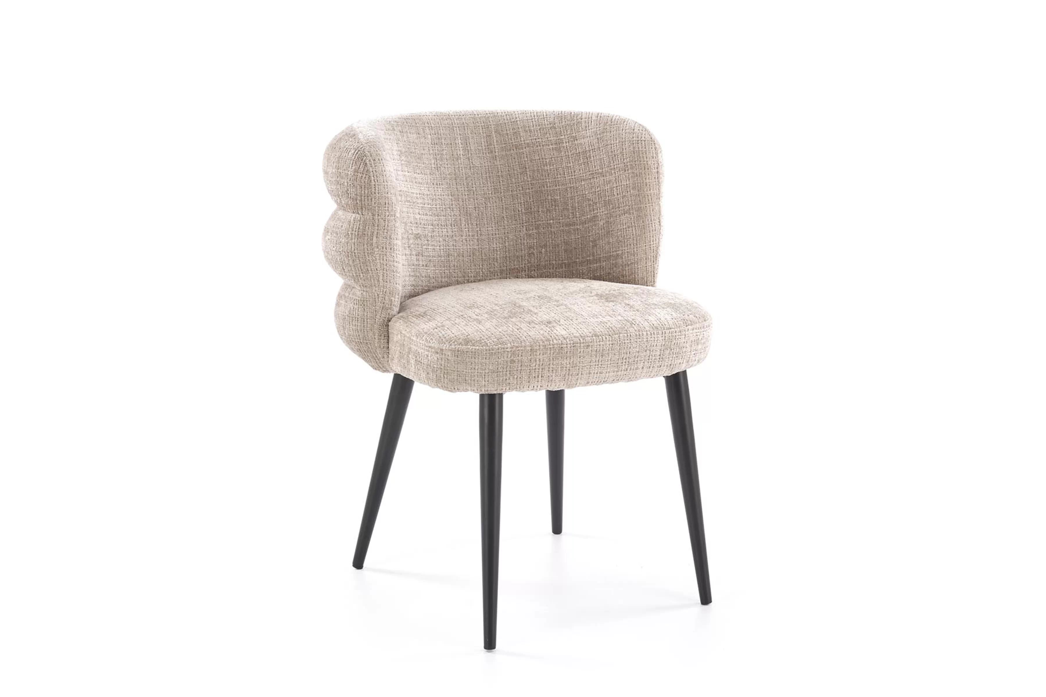 Čalúnená stolička Bolena - béžová Stolička čalúnená Bolena - bezowe 