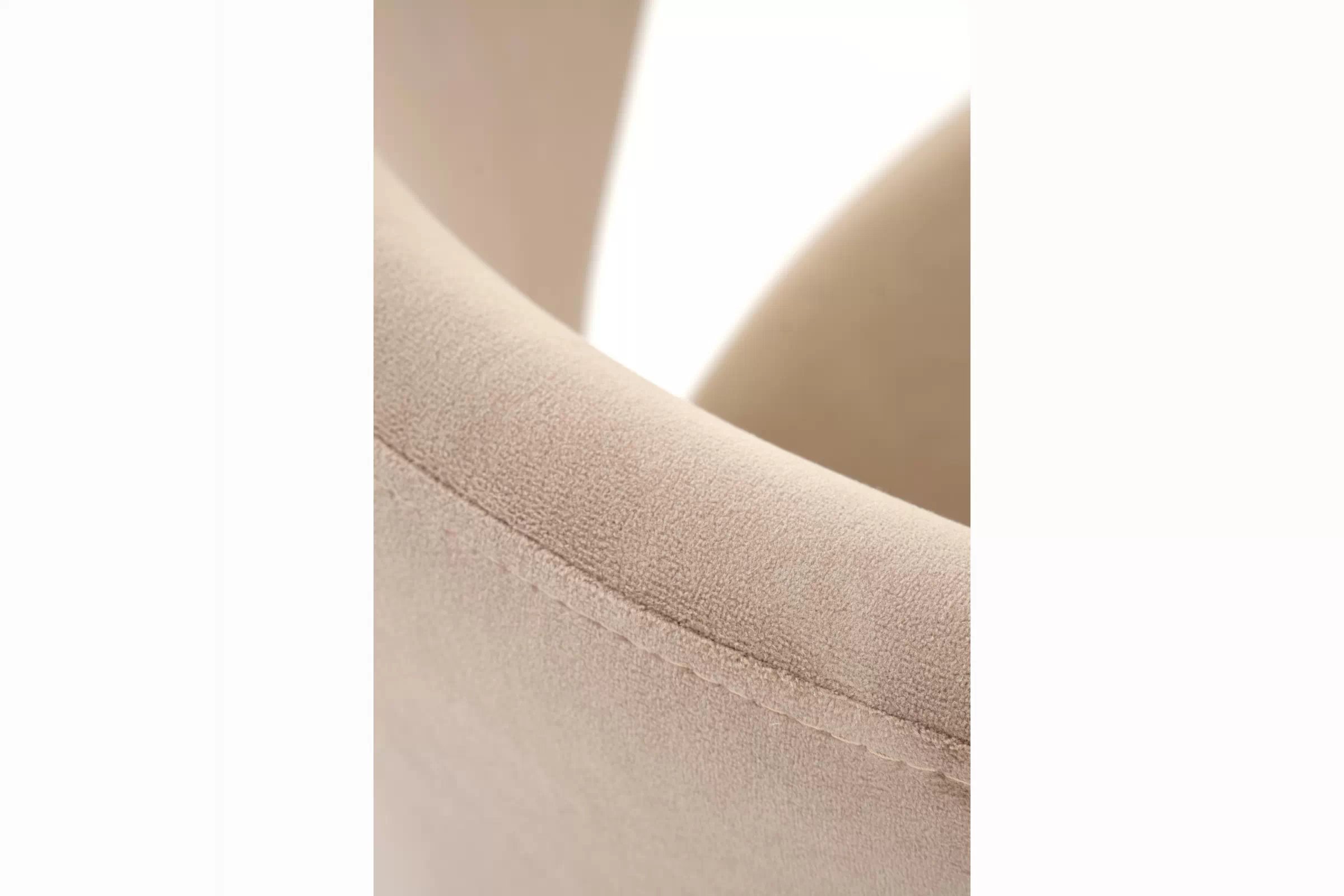 Čalúnená stolička Caleno - béžová / čierne nohy Stolička čalúnená Caleno - bezowe / čierny nožičky