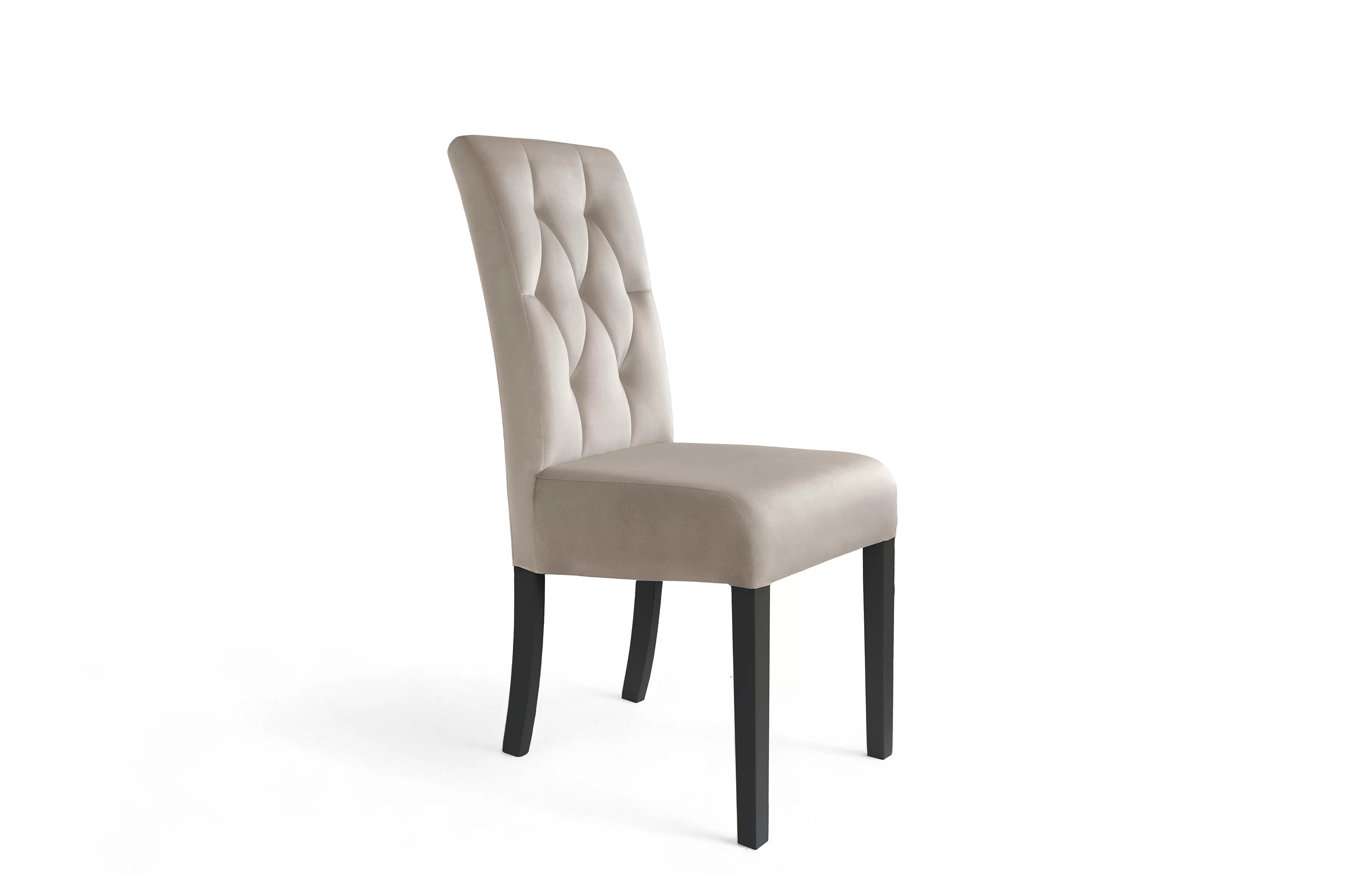 Čalúnená stolička Castello 5 - béžový Salvador 02 / čierne nohy Stolička čalúnená Castello 5 - Béžová Salvador 02 / čierny nožičky