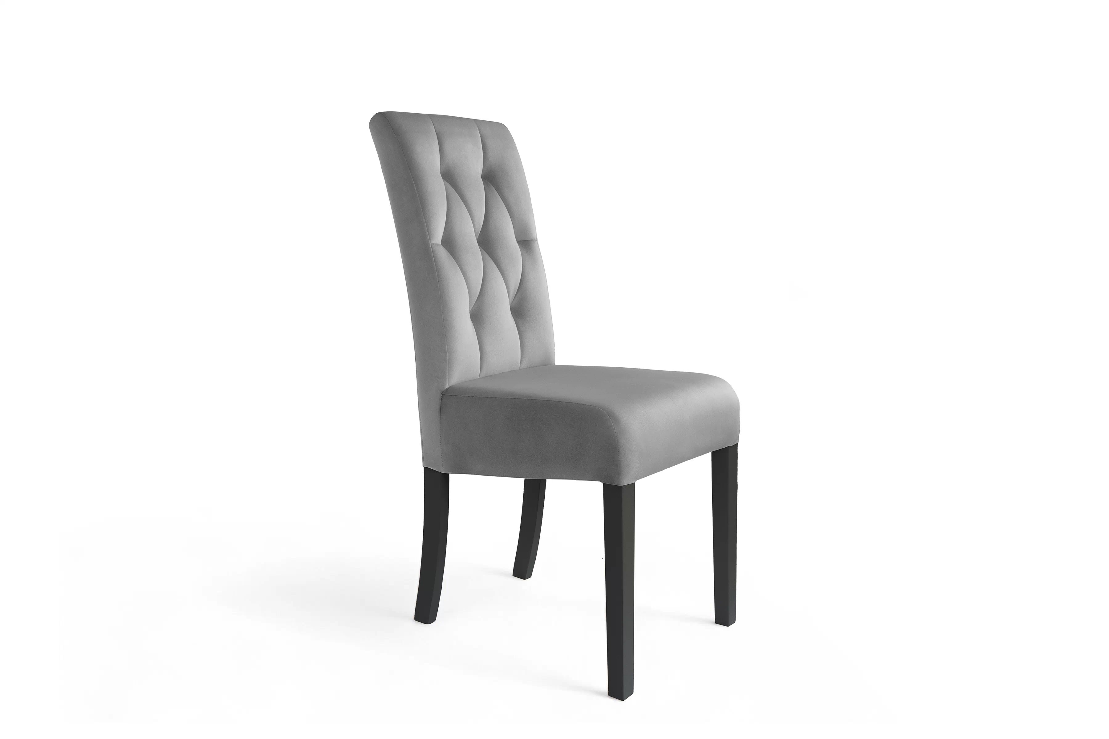 Čalouněná židle Castello 5 - šedý Salvador 17 / černé nohy židle čalouněné Castello 5 - šedá Salvador 17 / černé nožičky