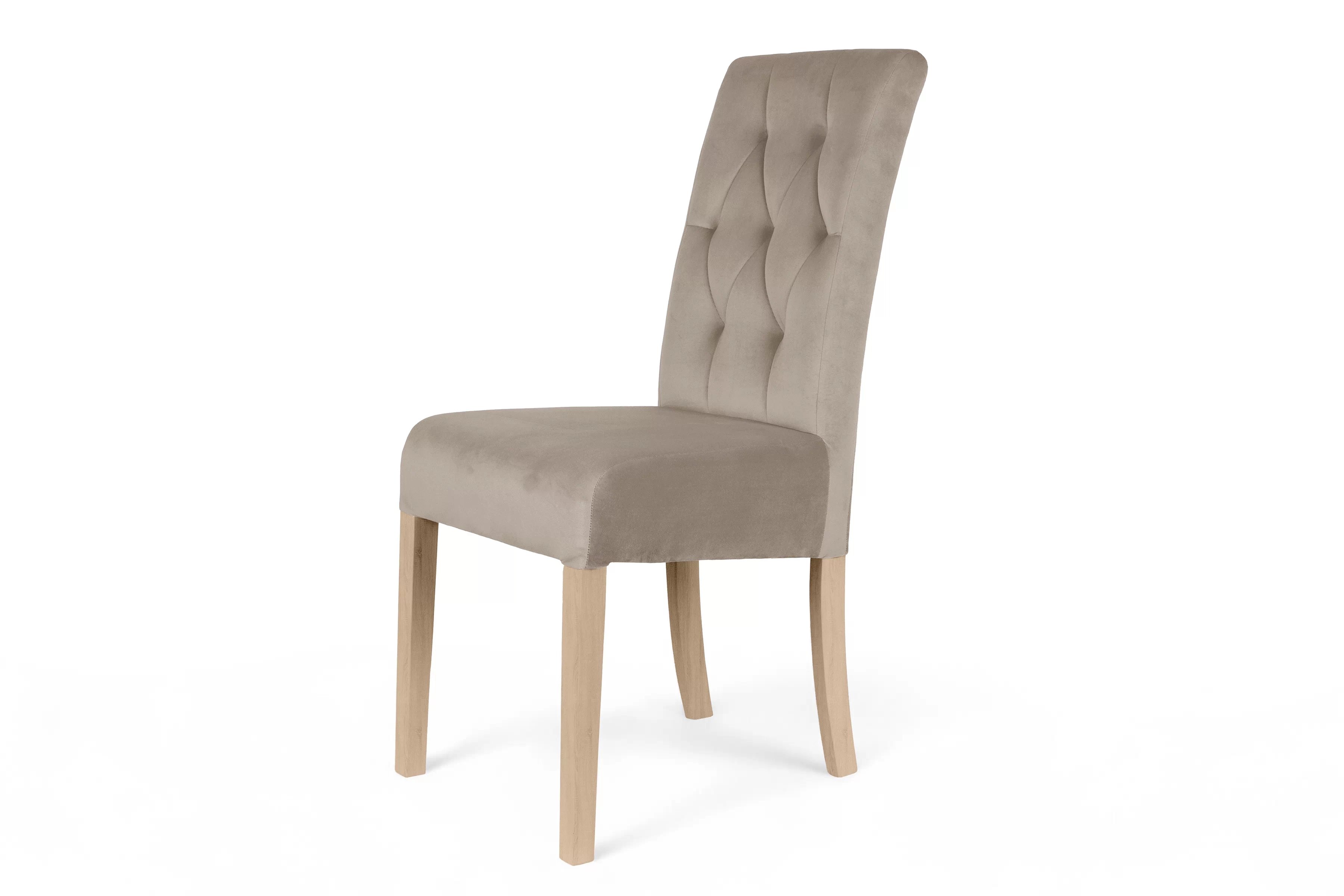 Čalouněná židle Castello 5 - béžová Salvador 2 / bukové nohy židle čalouněné Castello 5 z drewnianymi nogami - béžová Salvador 02 / Nohy buk