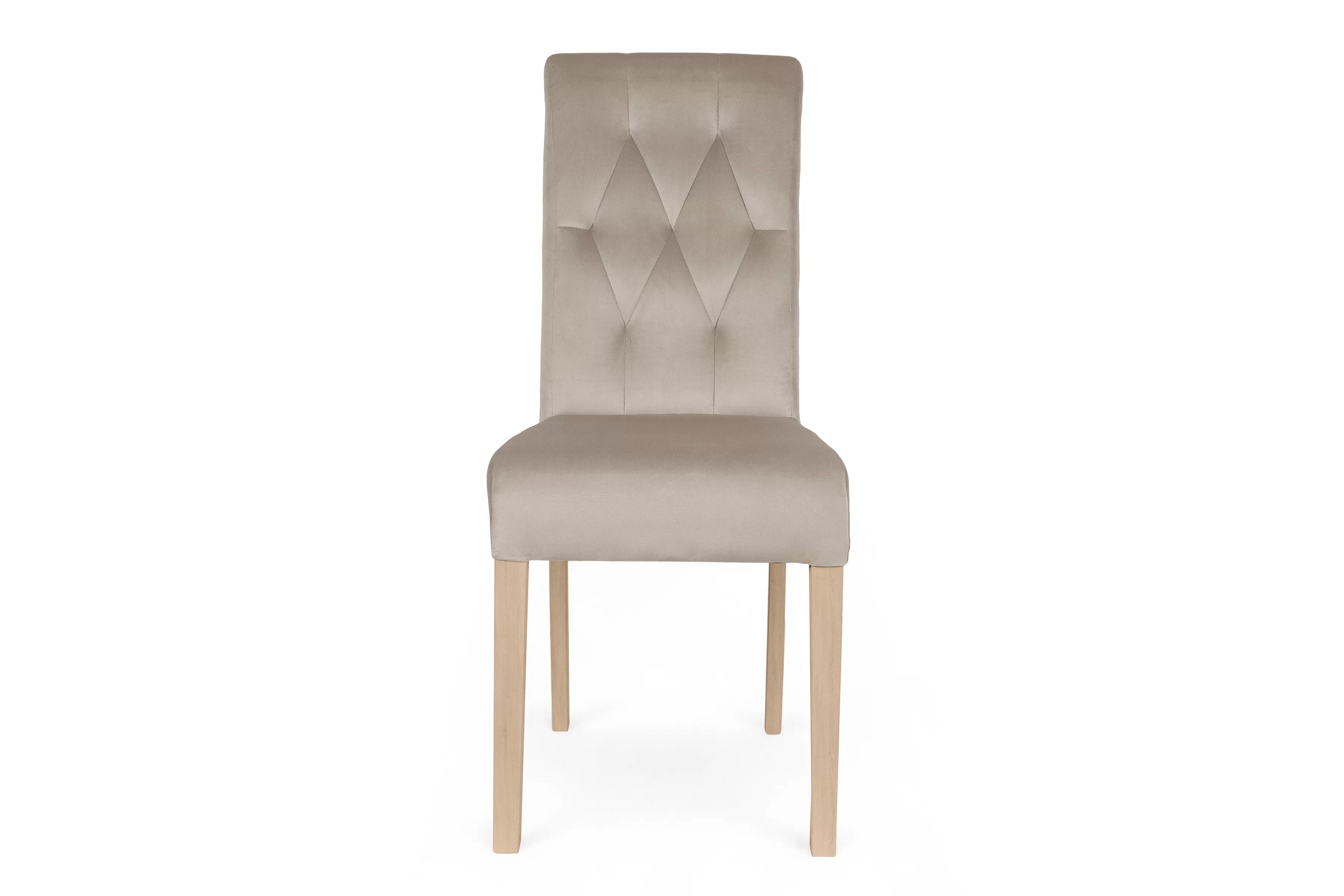 Čalouněná židle Castello 5 - béžová Salvador 2 / bukové nohy židle čalouněné Castello 5 z drewnianymi nogami - béžová Salvador 02 / Nohy buk