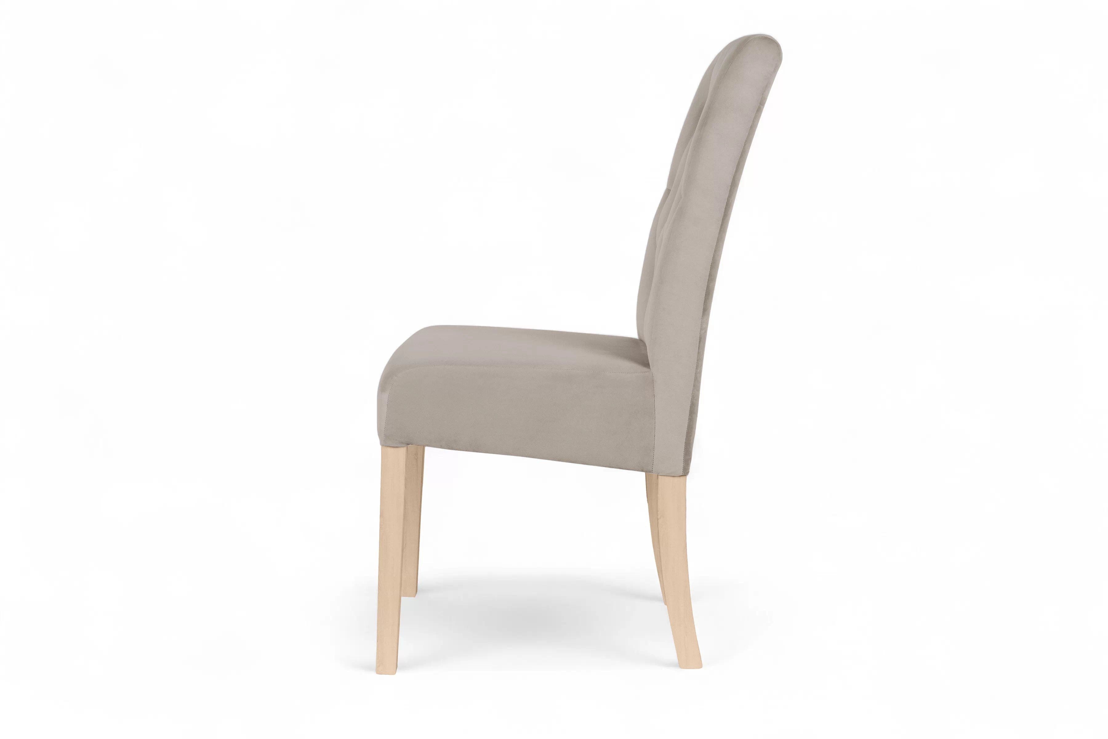 Čalouněná židle Castello 5 - béžová Salvador 2 / bukové nohy židle čalouněné Castello 5 z drewnianymi nogami - béžová Salvador 02 / Nohy buk